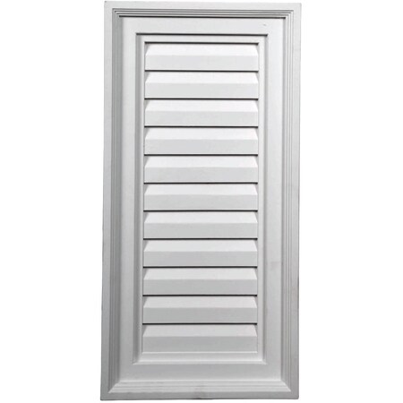 Ekena Millwork Vertical Urethane Gable Vent Louver, Non-Functional, 12"W x 20"H GVVE12X20D